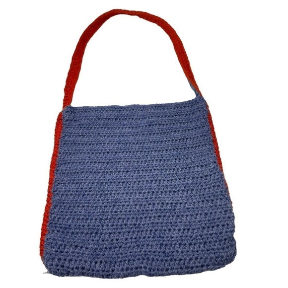 Hand Crafted Women’s Granny Square Yarn Shoulder Bag - Picture 3 of 3